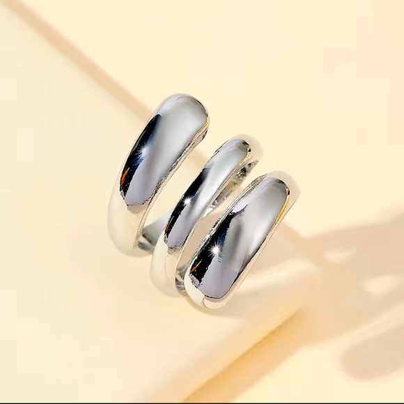 JEWELRY RING WOMAN/MEN NWT SILVER - Picture 2 of 11